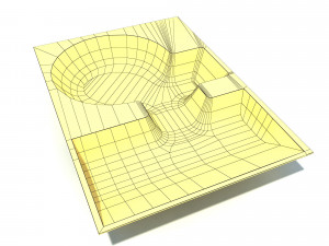 skate park pool Model 3D