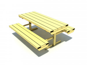skate park bench pbr textures 3Dモデル