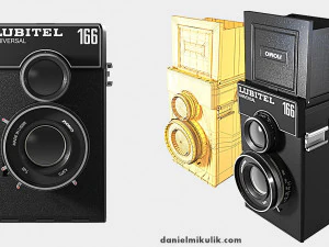 appareil photo Lubitel Modèle 3D