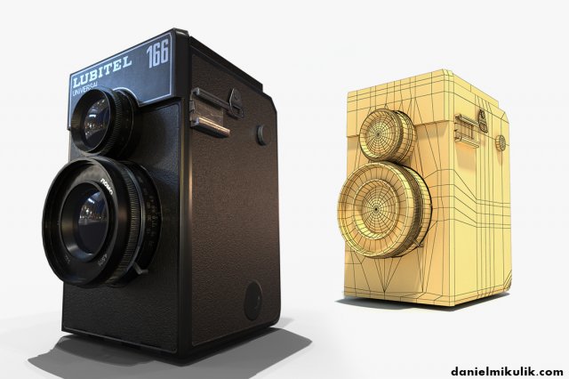 lubitel 166 low poly pbr textures Modèle 3D .c4d .max .obj .3ds .fbx .stl .blend 