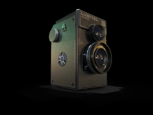 lubitel 166 low poly pbr textures 3D Model