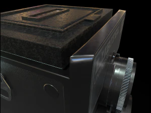 lubitel 166 low poly pbr textures 3D Model