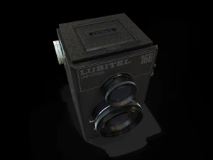 lubitel 166 low poly pbr textures 3D Model