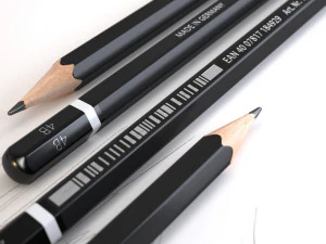 black pencil by cerebrate 3D Model