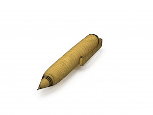 wooden automatic pencil Modèle 3D
