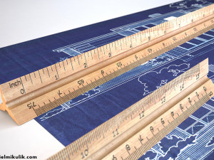 wooden ruler 6 real scale 3D Model