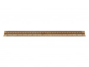 wooden ruler 6 real scale 3D Model