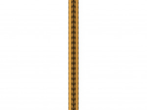 wooden ruler 6 real scale 3D Model