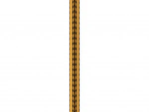 wooden ruler 6 real scale 3D Model