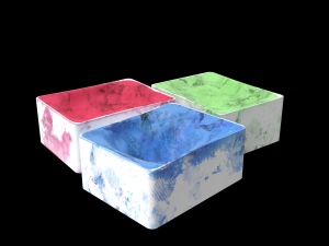 used watercolor Modelo 3D