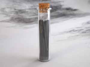 glass phial with graphite 3D Model