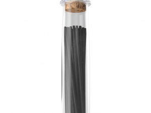 glass phial with graphite Modèle 3D