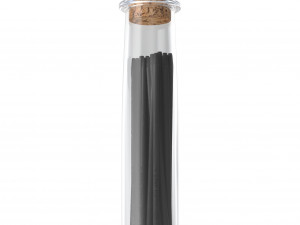 glass phial with graphite Modèle 3D