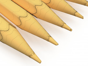 hd color pencil pack Model 3D