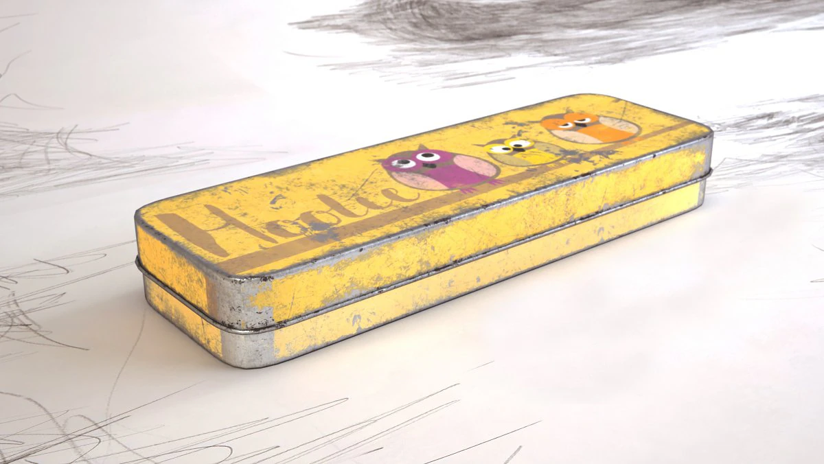 3d hd pencil case model 3D Model .c4d .max .obj .3ds .fbx .stl .blend 