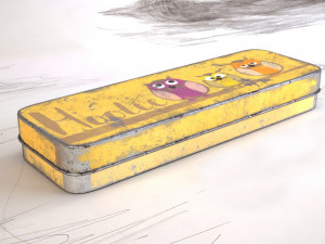 3d hd pencil case model 3D Model