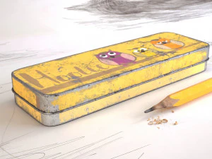 3d hd pencil case model 3D Model