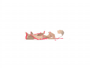 hd pencil chips shavings 3D 模型