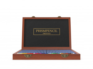 wooden color pencil box model Model 3D