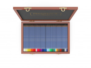 wooden color pencil box model Model 3D