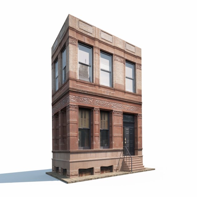 apartment house 160 model 3D 模型 .c4d .max .obj .3ds .fbx .stl .blend