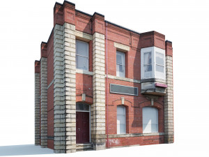 apartment house 161 low poly 3D Model