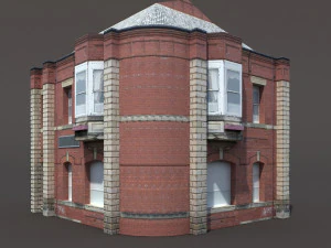apartment house 161 low poly 3D Model