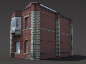 apartment house 161 low poly 3D-Modell