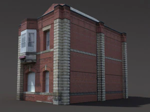 apartment house 161 low poly 3D Model
