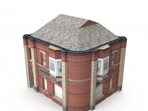 apartment house 161 low poly 3D-Modell