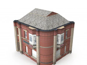apartment house 161 low poly 3D Model