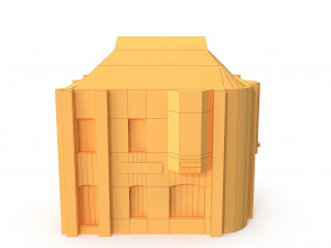 apartment house 161 low poly 3D-Modell