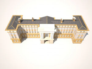 neoclassical building 164 3D Model