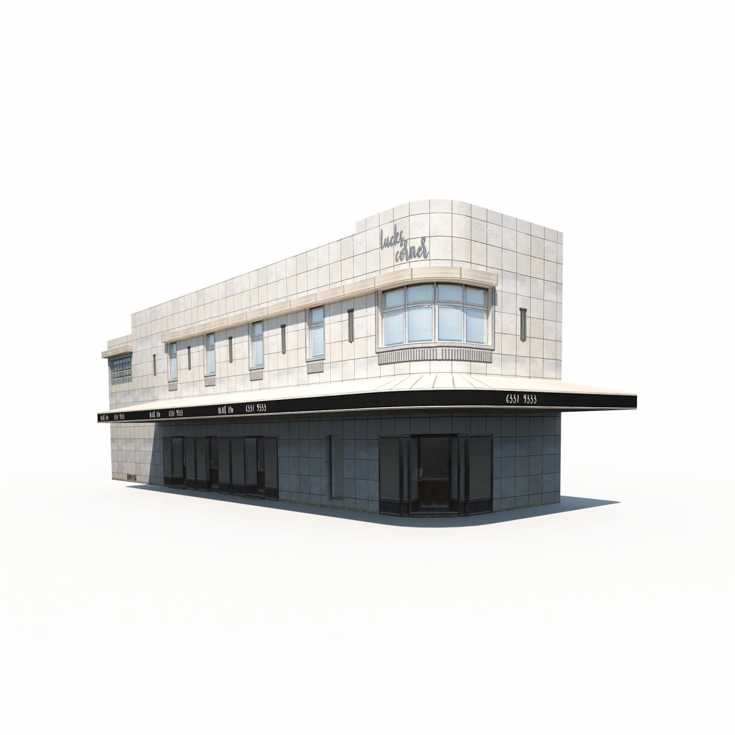 dinner house 165 low poly 3D Model .c4d .max .obj .3ds .fbx .stl .blend 