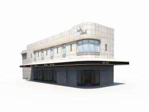 dinner house 165 low poly Modello 3D