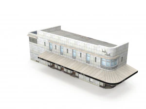 dinner house 165 low poly 3D Model