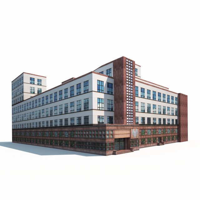 office building 170 model 3D Модель .c4d .max .obj .3ds .fbx .stl .blend 