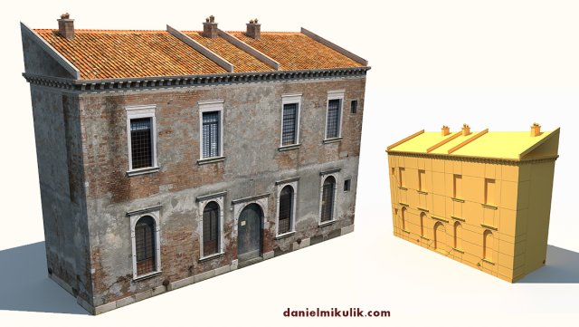 apartment house 172 Model 3D .c4d .max .obj .3ds .fbx .stl .blend 