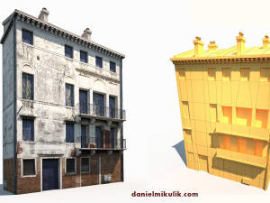 apartment house 173 low poly 3Dモデル