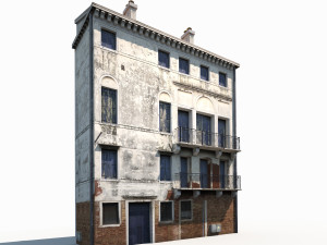 apartment house 173 low poly 3D 모델