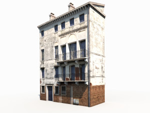 apartment house 173 low poly 3D 모델
