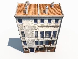 apartment house 173 low poly 3D 모델