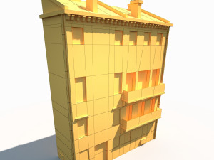 apartment house 173 low poly 3D 모델