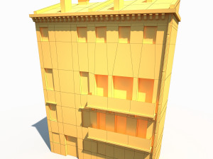 apartment house 173 low poly 3D 모델