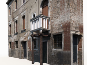 building facade 174 low poly 3D Model
