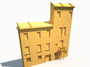building facade 174 low poly 3D Model