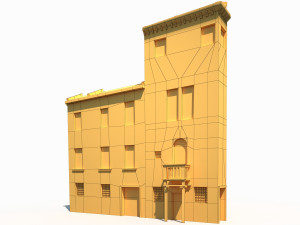 building facade 174 low poly 3D Model