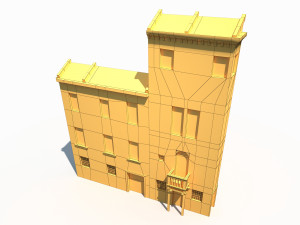 building facade 174 low poly 3D Model