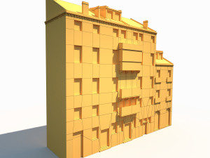 building facade 175 low poly 3D 模型
