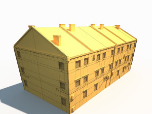 building facade 176 low poly 3D Модель